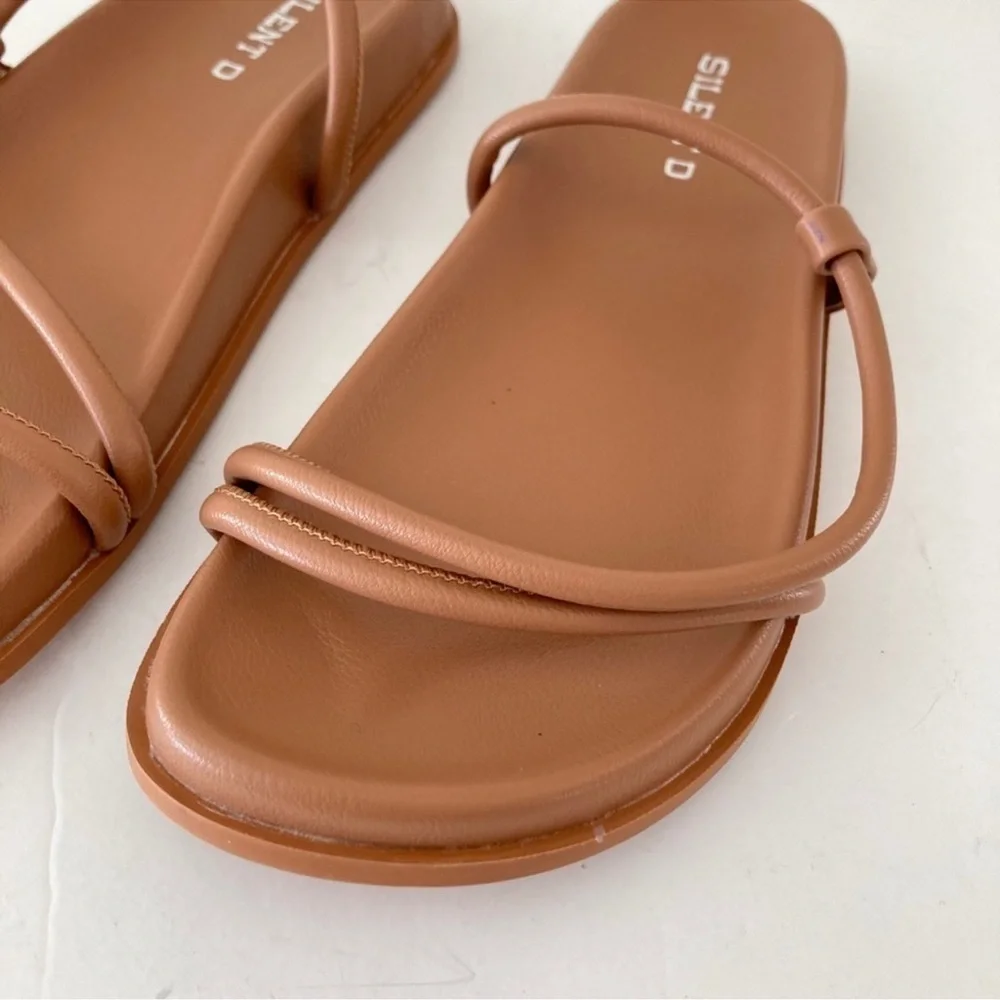 Anthropologie Silent D Hozie Brown Sandals 40  size 9 summer fun